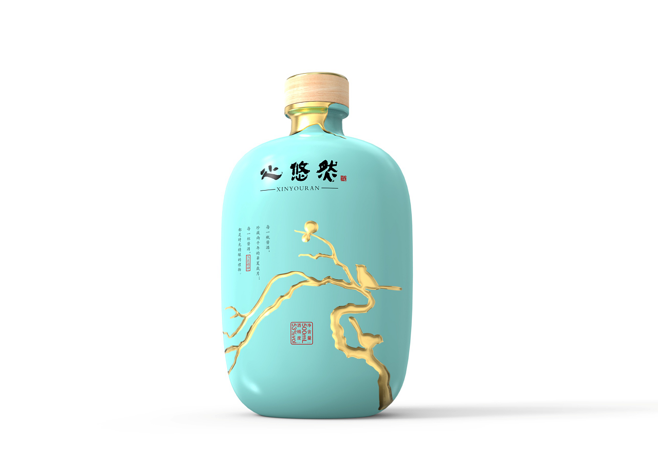 金缮工艺 x 白酒瓶型设计_柏星龙-站酷zcool