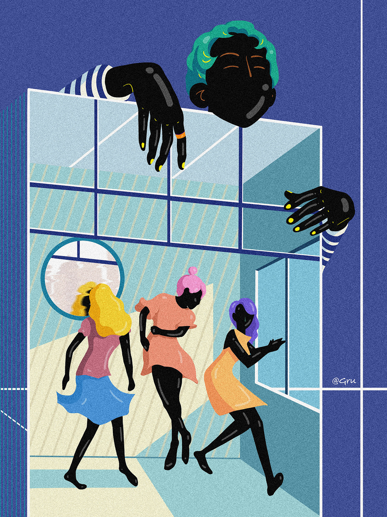 困（图ZMTg3NTIzMTI4） - 商业插画 - 站酷设计师圆小包Gru原创素材 - 站酷ZCOOL