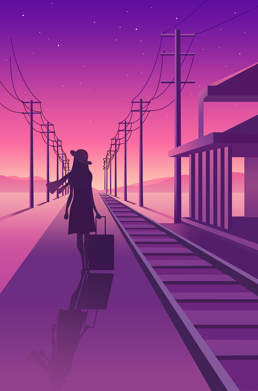 扁平插画练习（图ZMTY0MTIwNzg0） - 创作习作 - 站酷设计师尹禾之原创素材 - 站酷ZCOOL