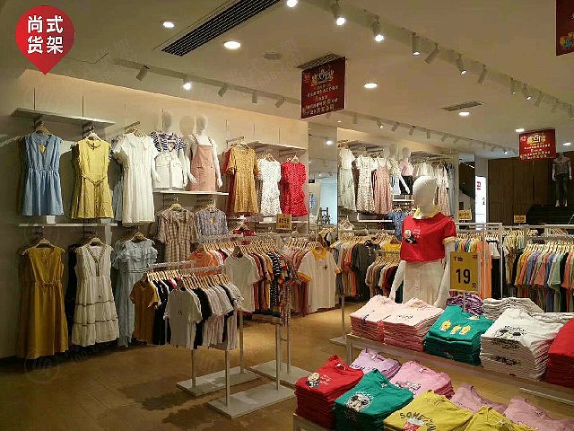 青岛青蛙王子童装货架 卡门服装货架（图ZMjc3NDczMzky） - 包装 - 站酷设计师尚式货架原创素材 - 站酷ZCOOL