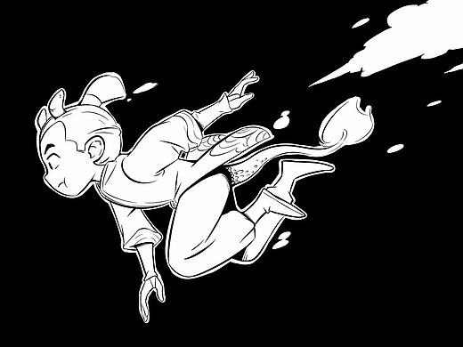 小白龙(人设线稿)