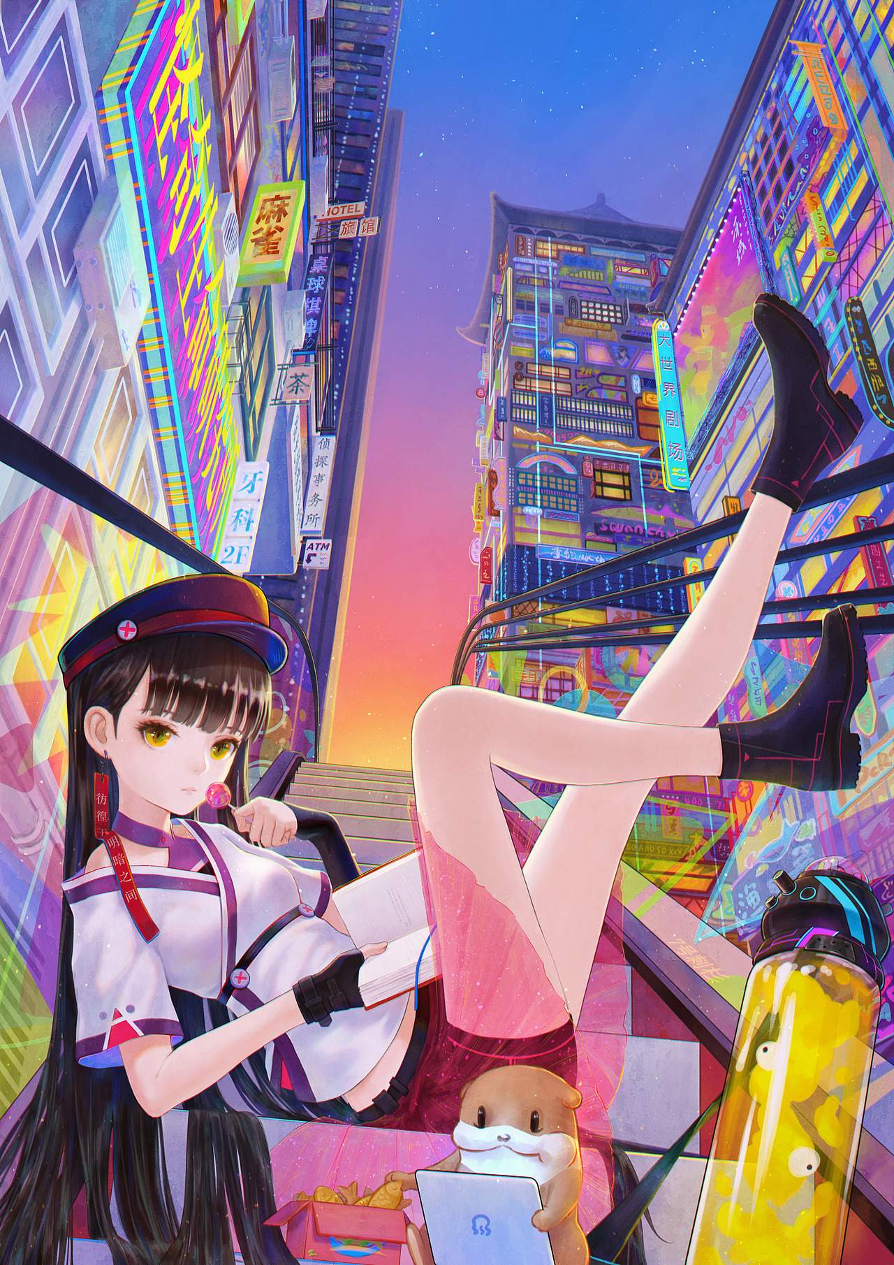 楼梯间的闲暇