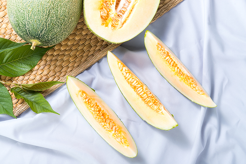 哈密瓜甜瓜淘宝静物拍摄