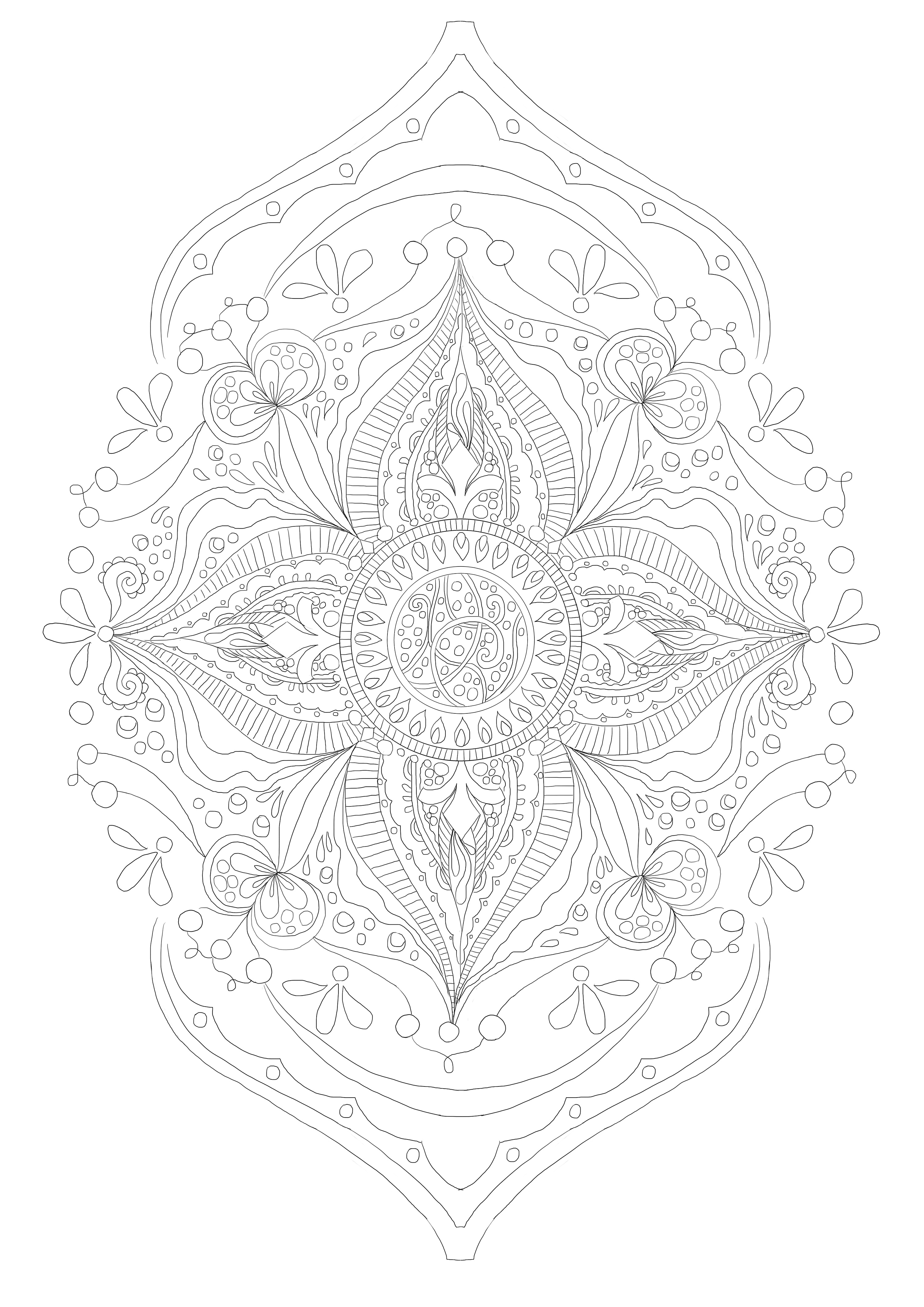 装饰插画填色本设计 线稿合集