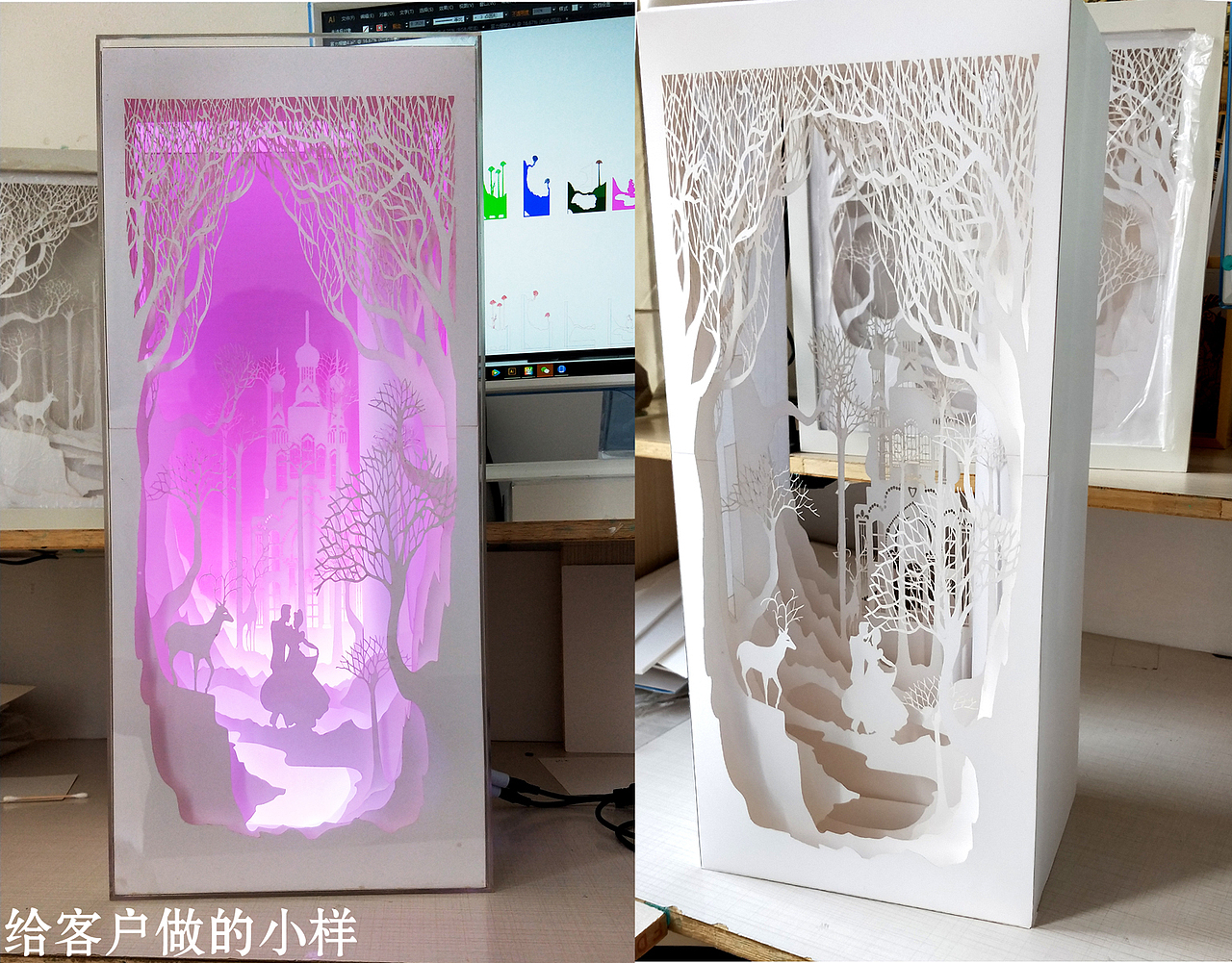 大型光影纸雕橱窗（图ZMjEyMzcyOTIw） - 展陈设计 - 站酷设计师尹利帅纸艺师原创素材 - 站酷ZCOOL