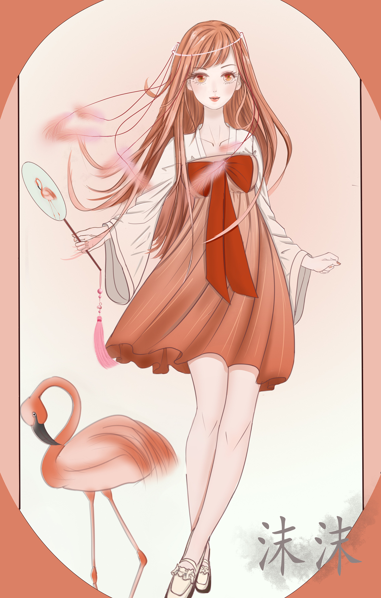 百鸟拟人之火烈鸟