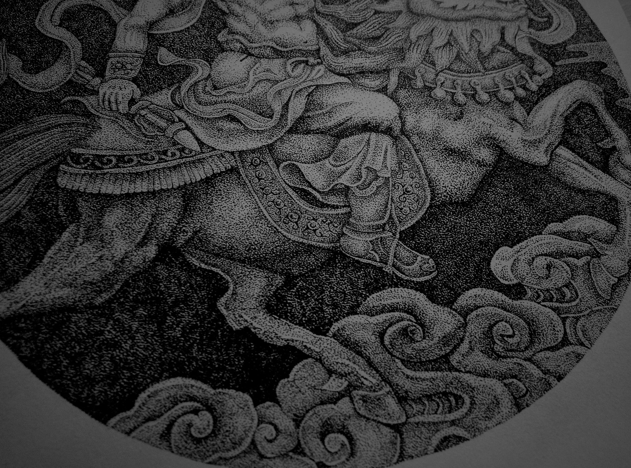 点绘“密迹金刚”