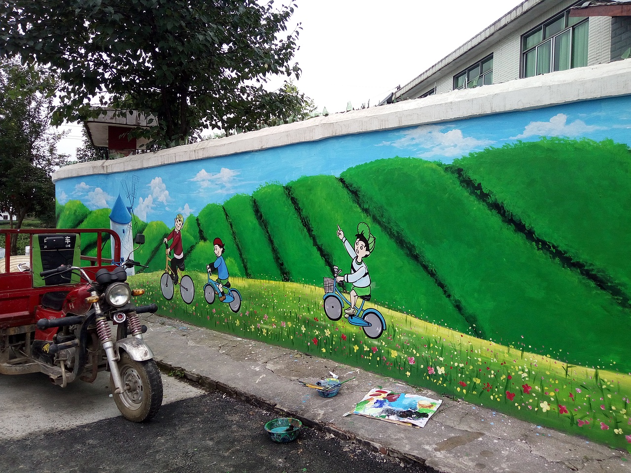 新农村墙绘,乡村文化墙,社区墙绘,农村墙绘,文化墙