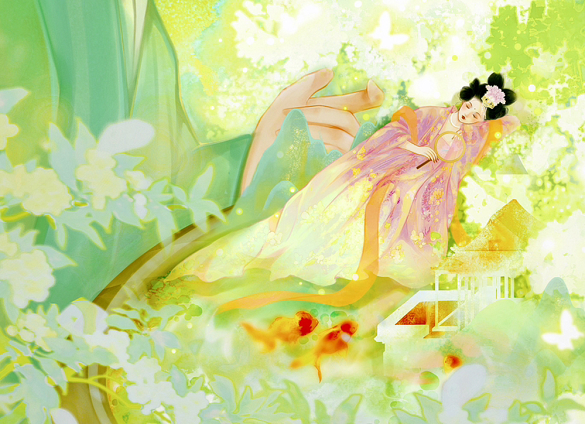 绿衣郎你别扒拉我（图ZMzM1MzYxMDI0） - 商业插画 - 站酷设计师米茶是粥原创素材 - 站酷ZCOOL