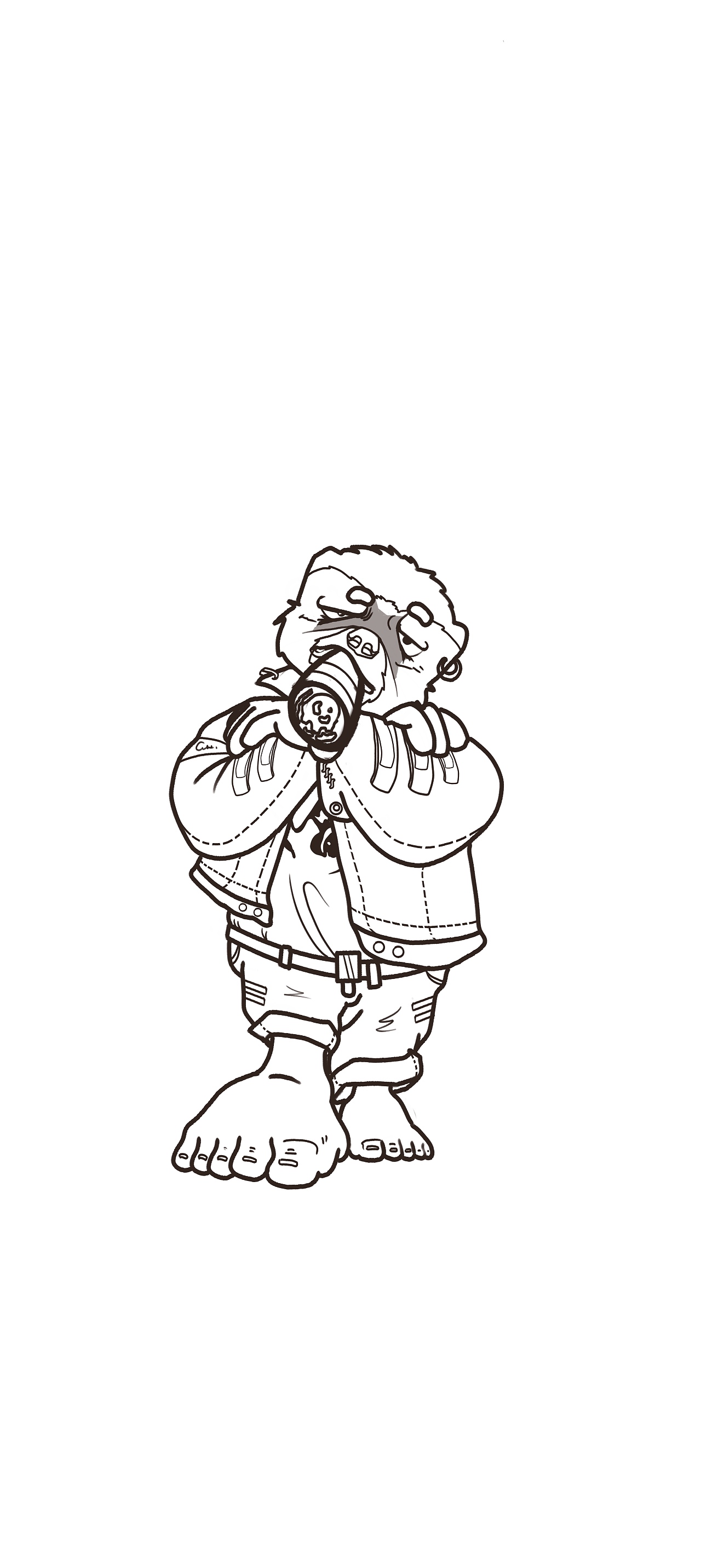 平头哥|插画|艺术插画|苦瓜沏茶_原创作品-站酷zcool