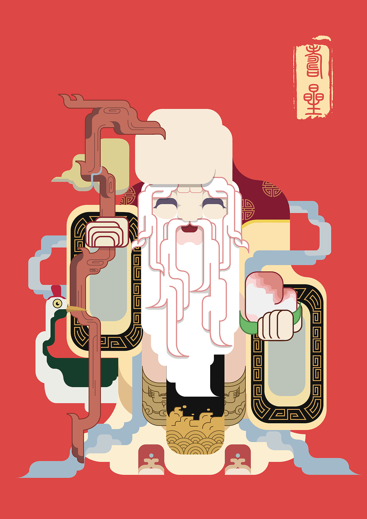 门神（图ZMzI5OTcwMDA=） - 商业插画 - 站酷设计师神經刀_中华原创素材 - 站酷ZCOOL