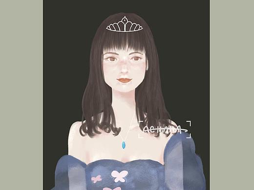 给Lulu的复古人像插画
