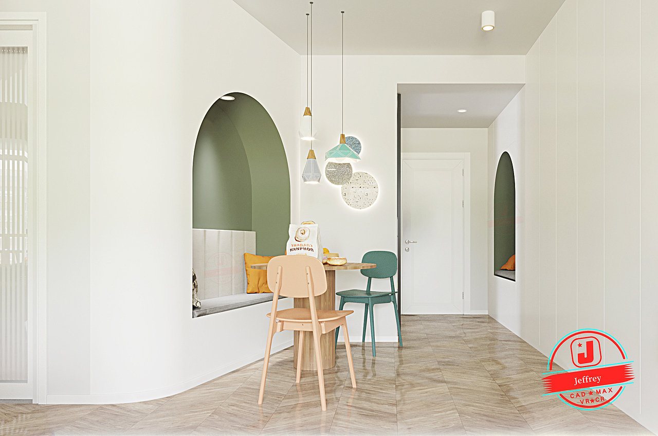 北欧客餐厅 客厅 餐厅 3DSMAX表现