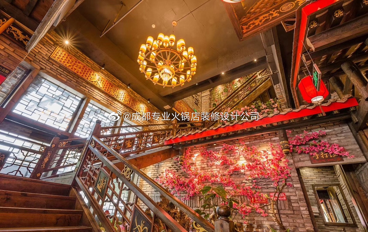 双流义王府火锅店设计实景图-成都中式火锅店设计公司