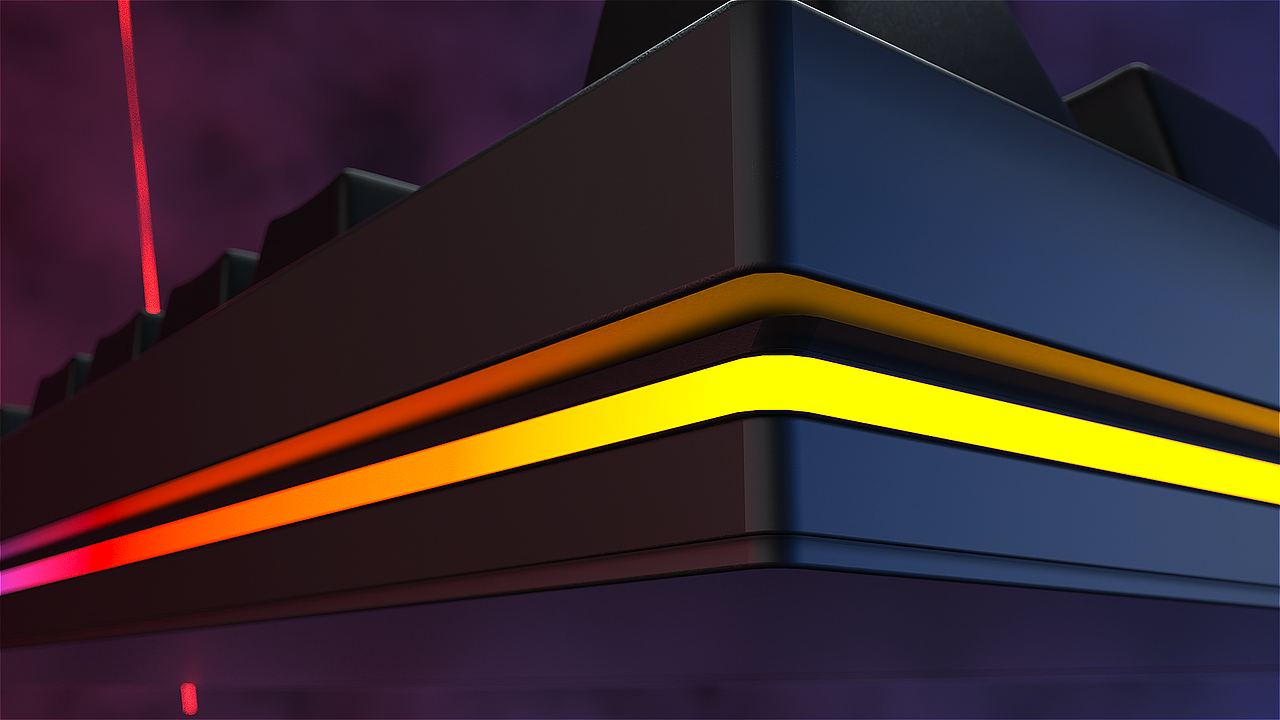 雷蛇键盘产品渲染