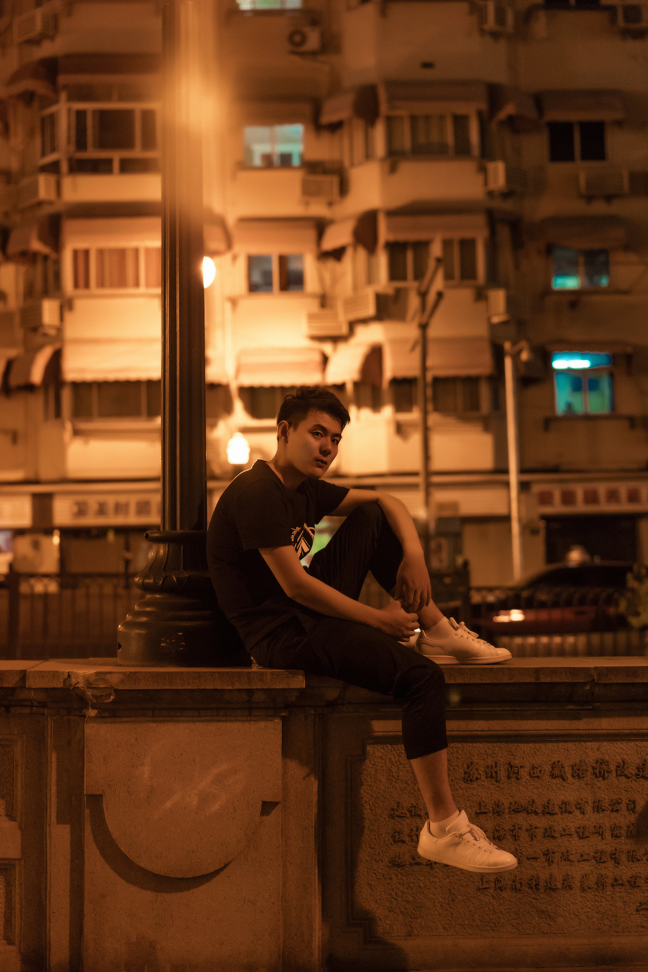 夜景人像 男生情绪片 上海街拍