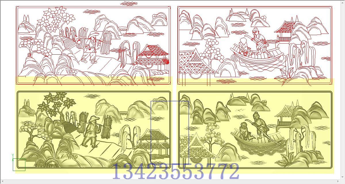 精雕浮雕灰度图雕刻图纸jdp木雕bmp（图ZMTA1MjY4Nzg4） - 其他三维 - 站酷设计师雕刻素材原创素材 - 站酷ZCOOL