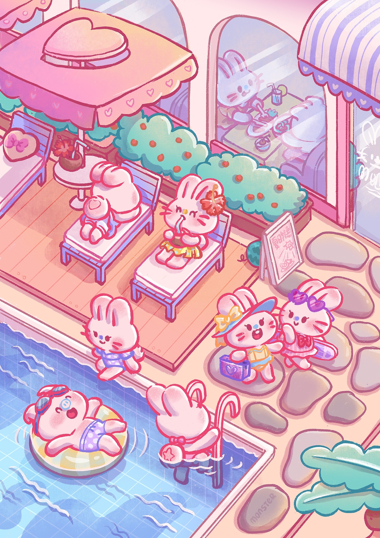 和乔治猪猪一起去度假⛱️（图ZMjY0MTk5Njgw） - 创作习作 - 站酷设计师芒司特原创素材 - 站酷ZCOOL
