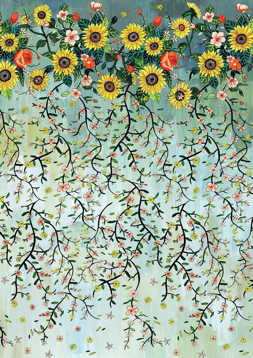 秘恋之秋图案设计