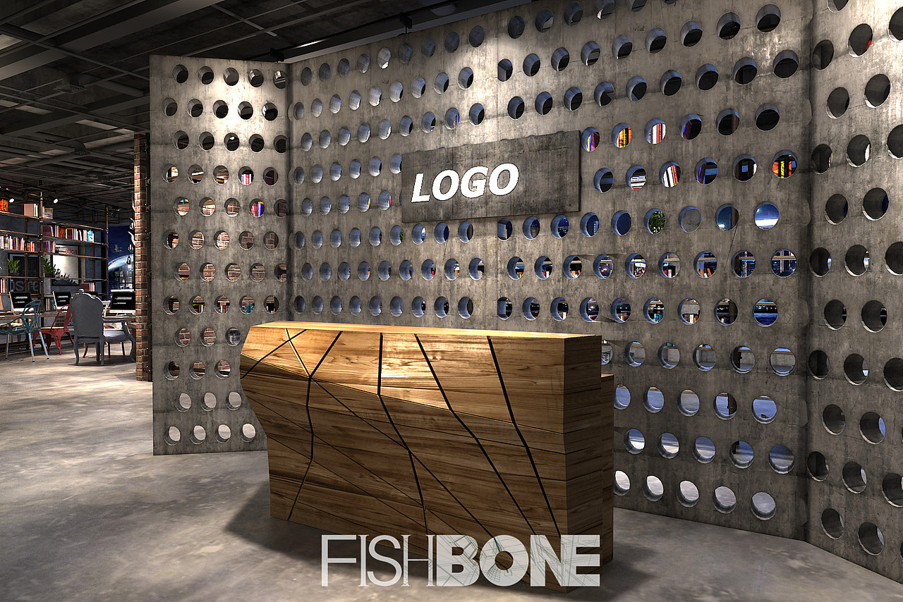 鱼骨设计-某创意机构办公室