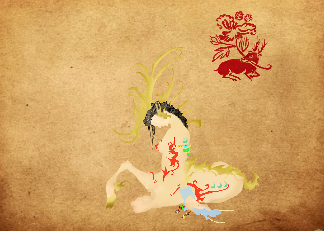 临摹练习【张旺先生】的【辟邪】（图ZMzgyODIzMzY=） - 创作习作 - 站酷设计师丰丰丰原创素材 - 站酷ZCOOL