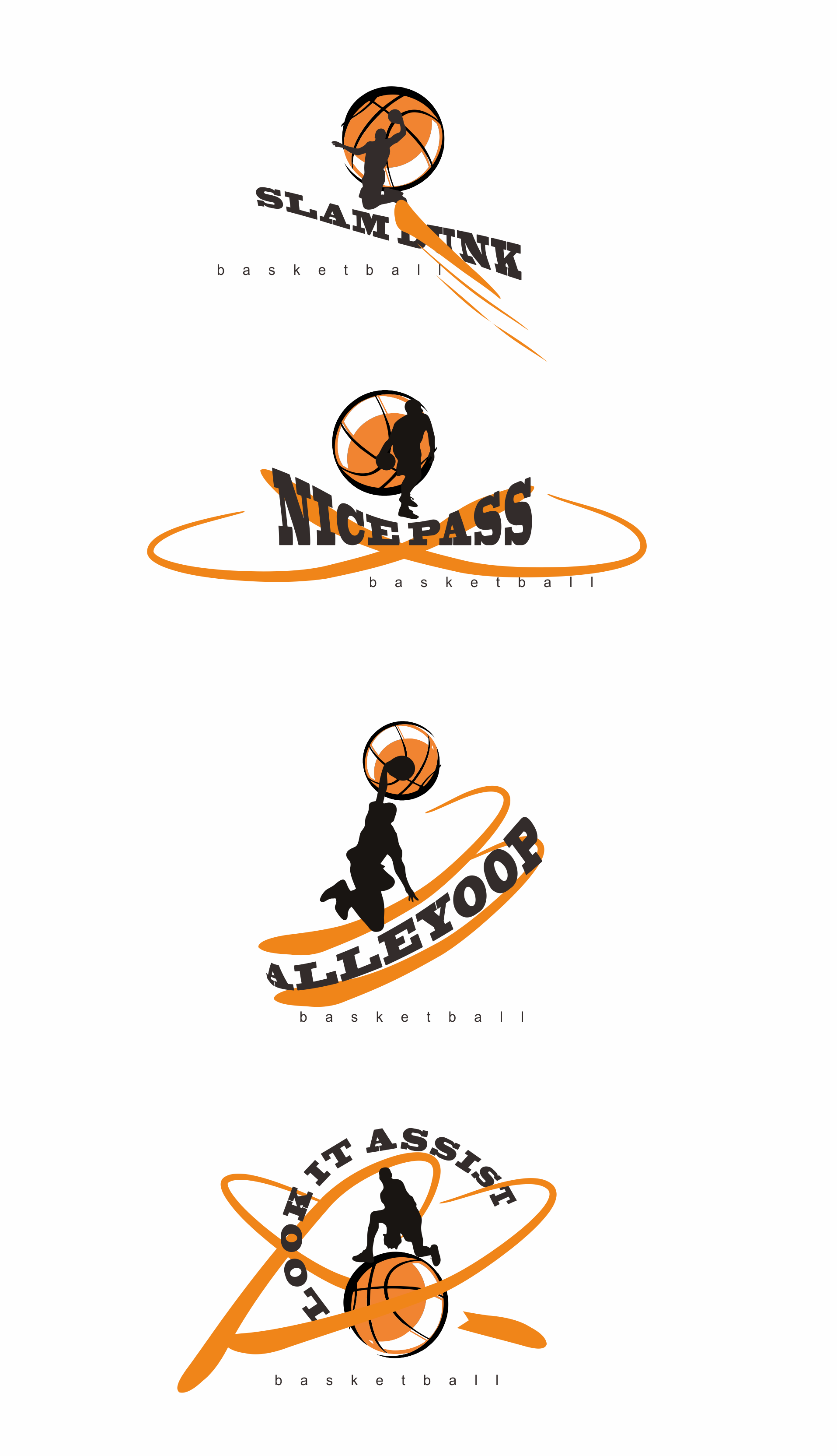 街头篮球字体设计图片