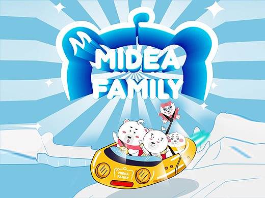 Midea Family 熊小美一家（個人主頁-ZNDE3MzU5NzY=） - IP形象 - 站酷設(shè)計師我愛貍原創(chuàng)素材 - 站酷ZCOOL
