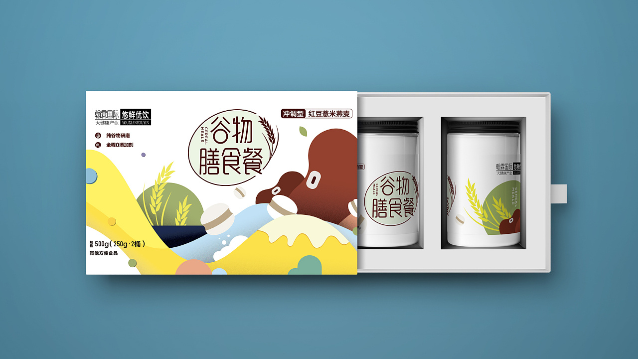 谷物膳食餐 产品包装