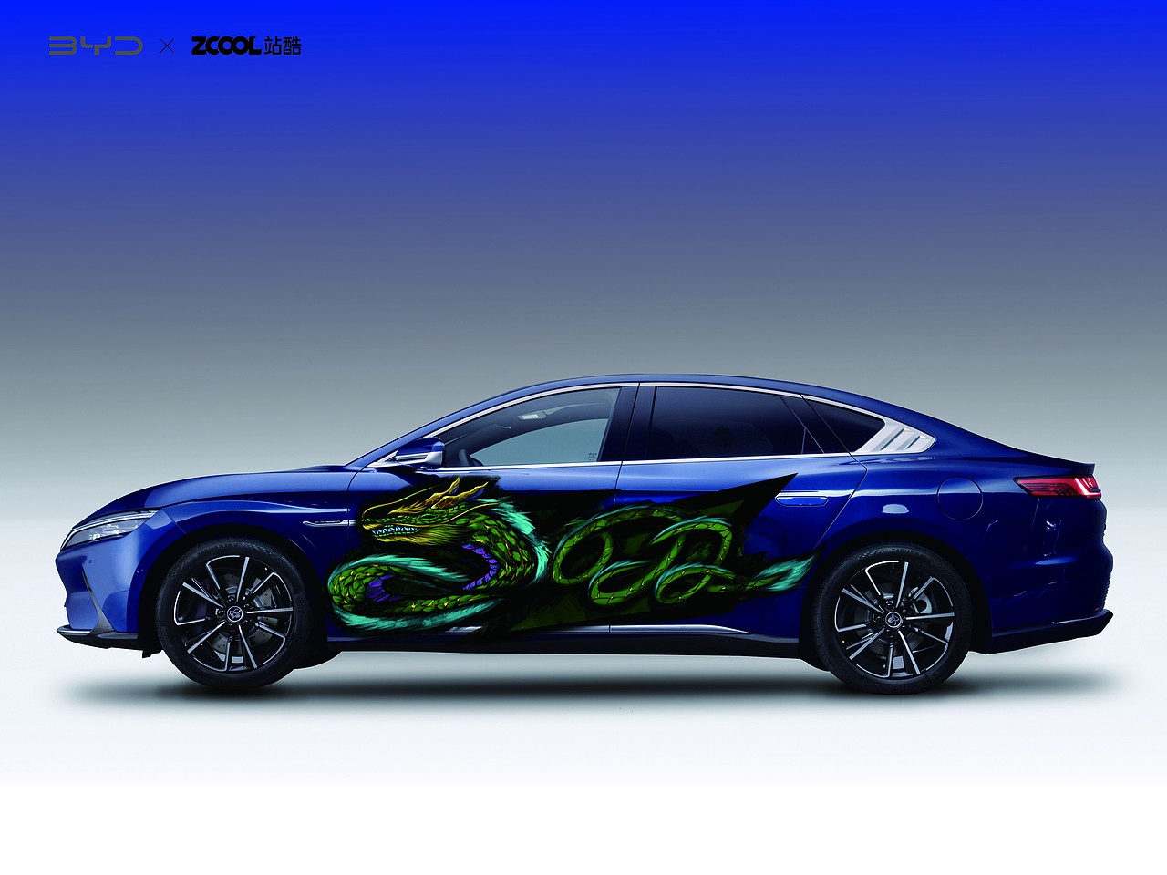 2022虎耀龙赢——涂鸦风龙虎车贴