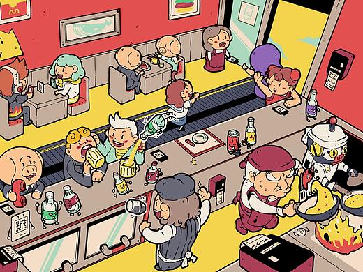 ブ-ブ-リソクBOOBOO X KAGE（個(gè)人主頁-ZNDIzMjM2MTY=） - 商業(yè)插畫 - 站酷設(shè)計(jì)師一KAGE一原創(chuàng)素材 - 站酷ZCOOL