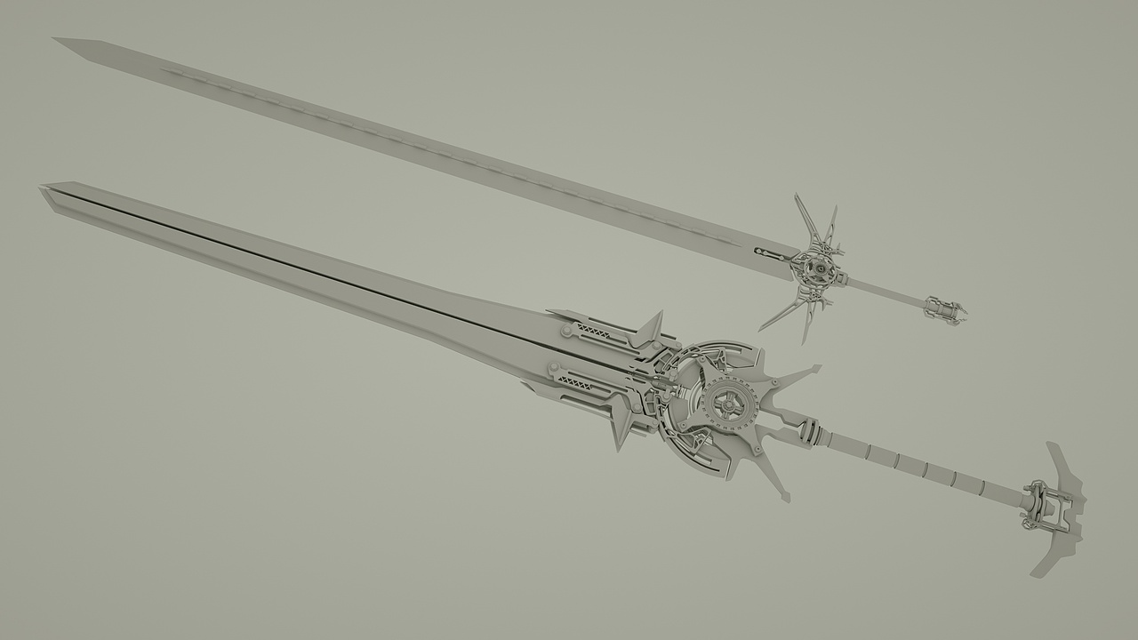 举报4分享原创作品三维动画/影视未来军事科幻武器极客猎奇十字剑强力