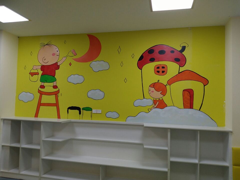 新愛嬰（國際早教中心）墻體手繪（圖ZMTM3Mzc5ODY0） - 繪畫 - 站酷設(shè)計師天天墻體手繪原創(chuàng)素材 - 站酷ZCOOL