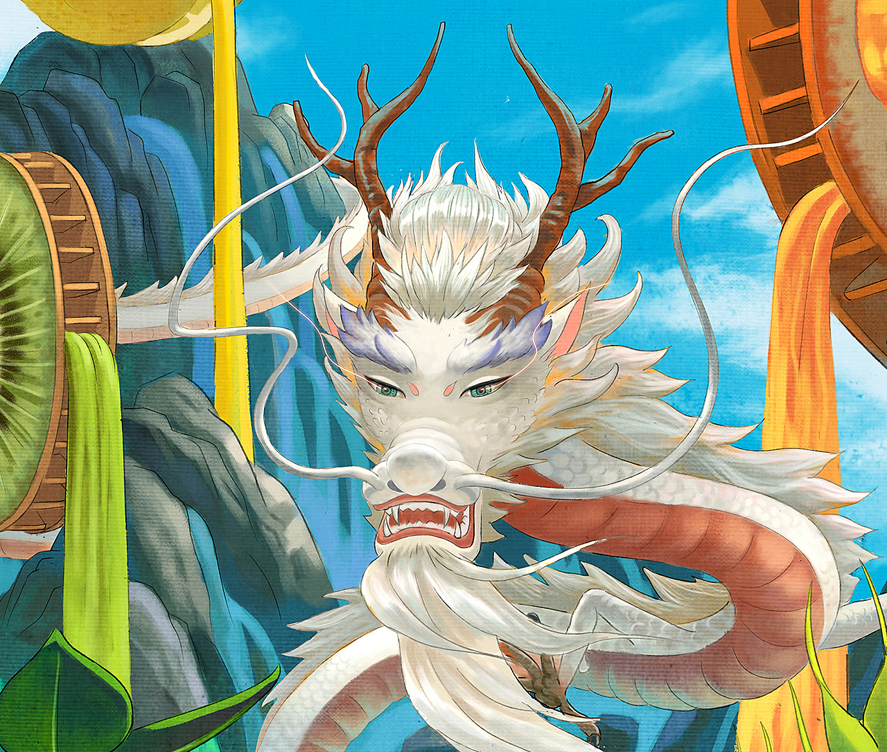 夏（图ZMjE3NjIxMDg0） - 商业插画 - 站酷设计师大沥梁海强原创素材 - 站酷ZCOOL