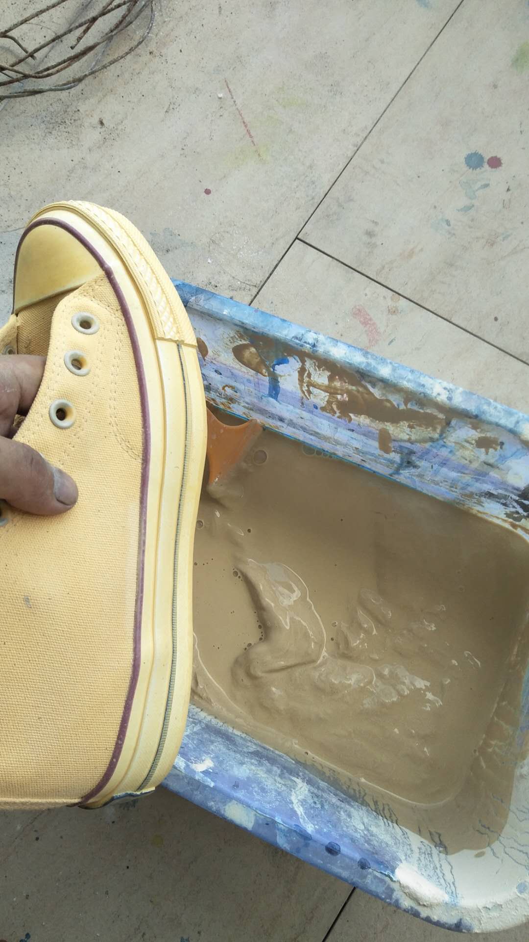 泥染工艺帆布鞋