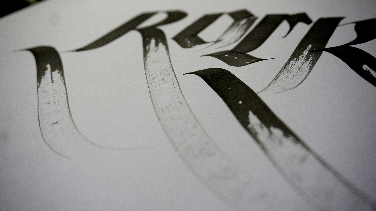 手写哥特字之竹笔篇(附带视频)