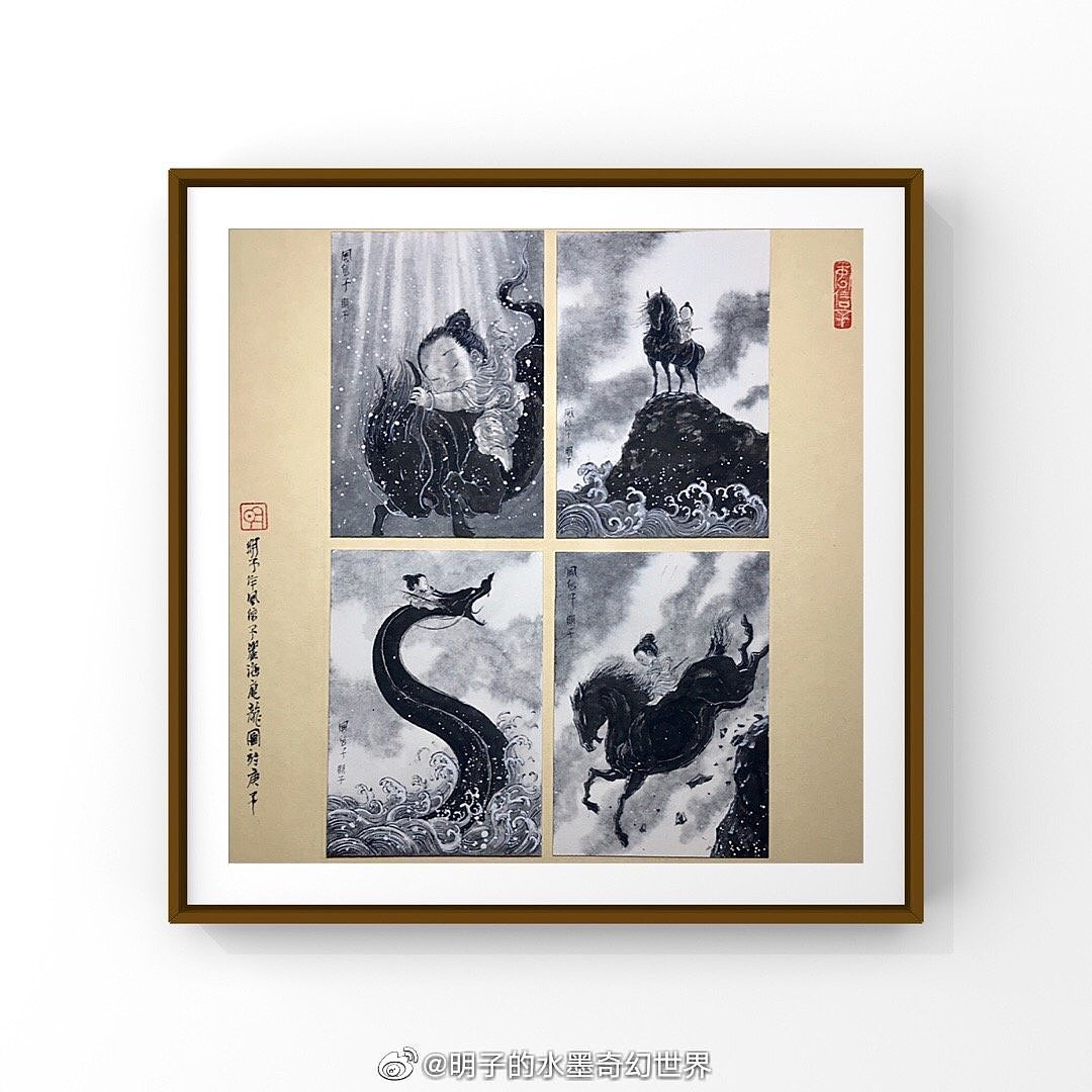 明子的水墨奇幻世界——《风信子系列》1(图ZMjc3NDY2NDA4) - 绘画 - 站酷设计师明子水墨奇幻世界原创素材 - 站酷ZCOOL