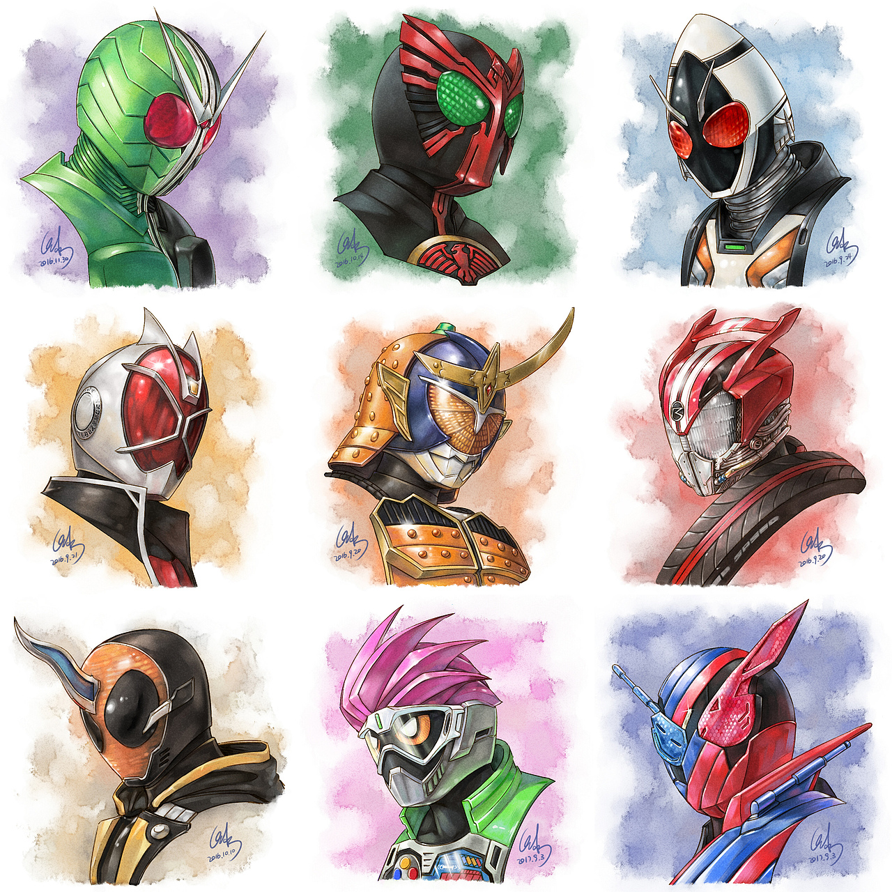 假面骑士-平成新十年-头像板绘2