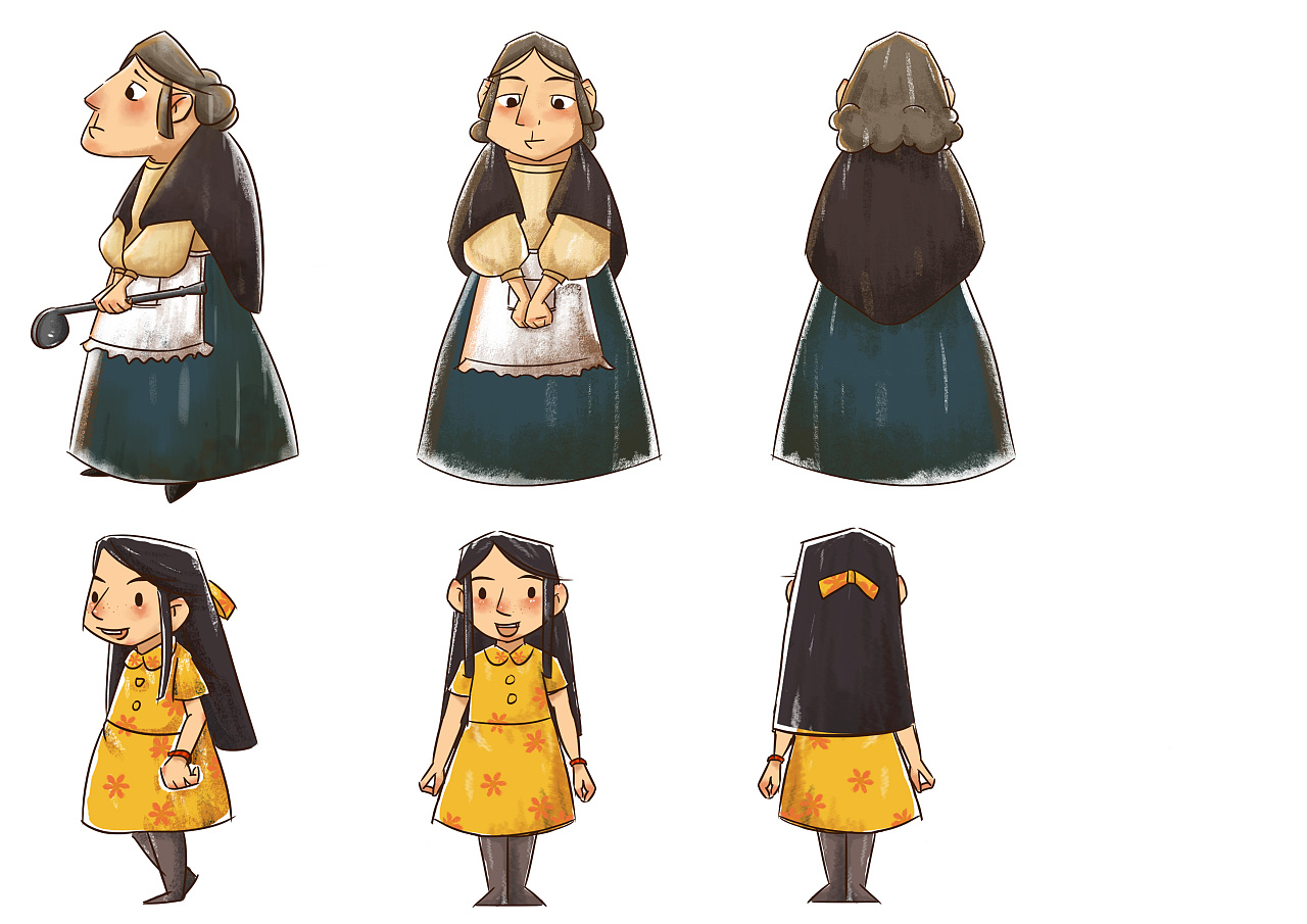 人物设计 1|插画|创作习作|陆文yupo_原创作品-站酷(zcool)