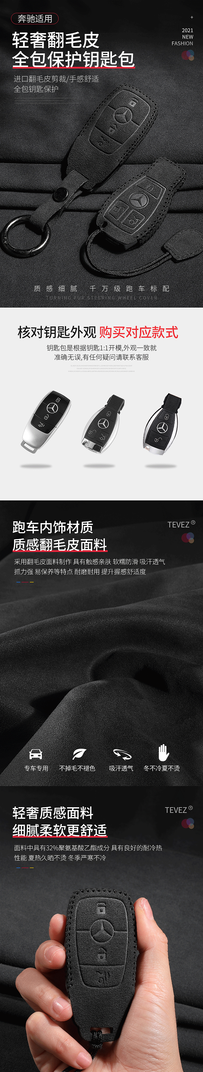 汽车用品电商摄影-翻毛皮钥匙包-详情页作品（图ZMjU0OTIzMjc2） - 电商 - 站酷设计师摄影师李SIR原创素材 - 站酷ZCOOL