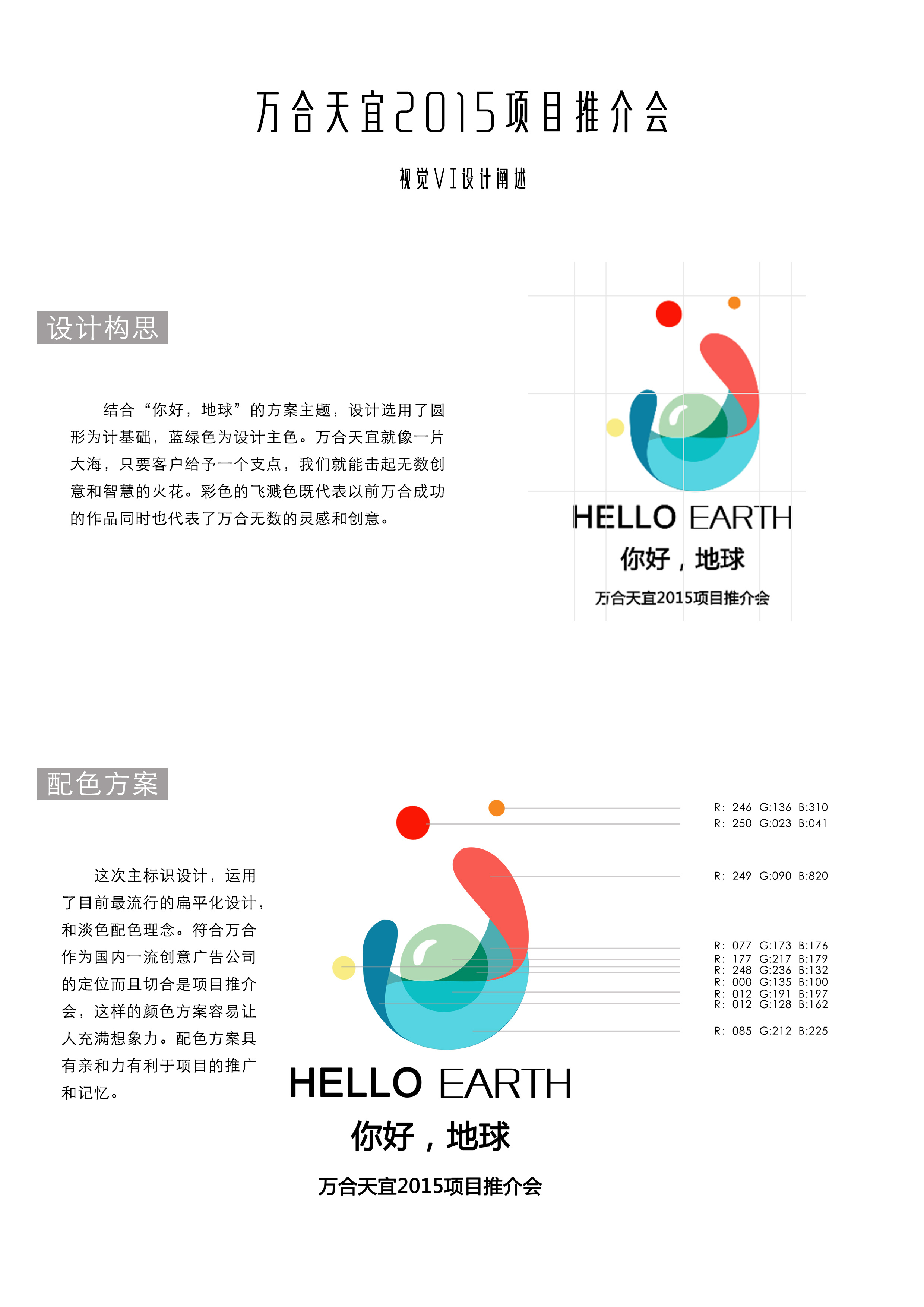万合天宜项目推介会vi设计