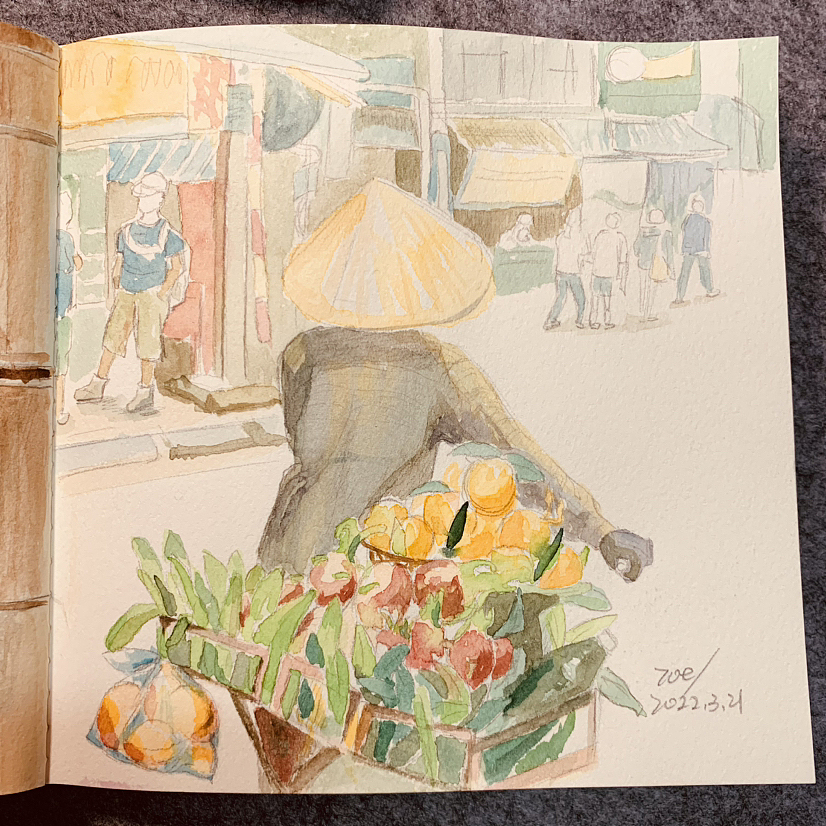 2022年的一些水彩画