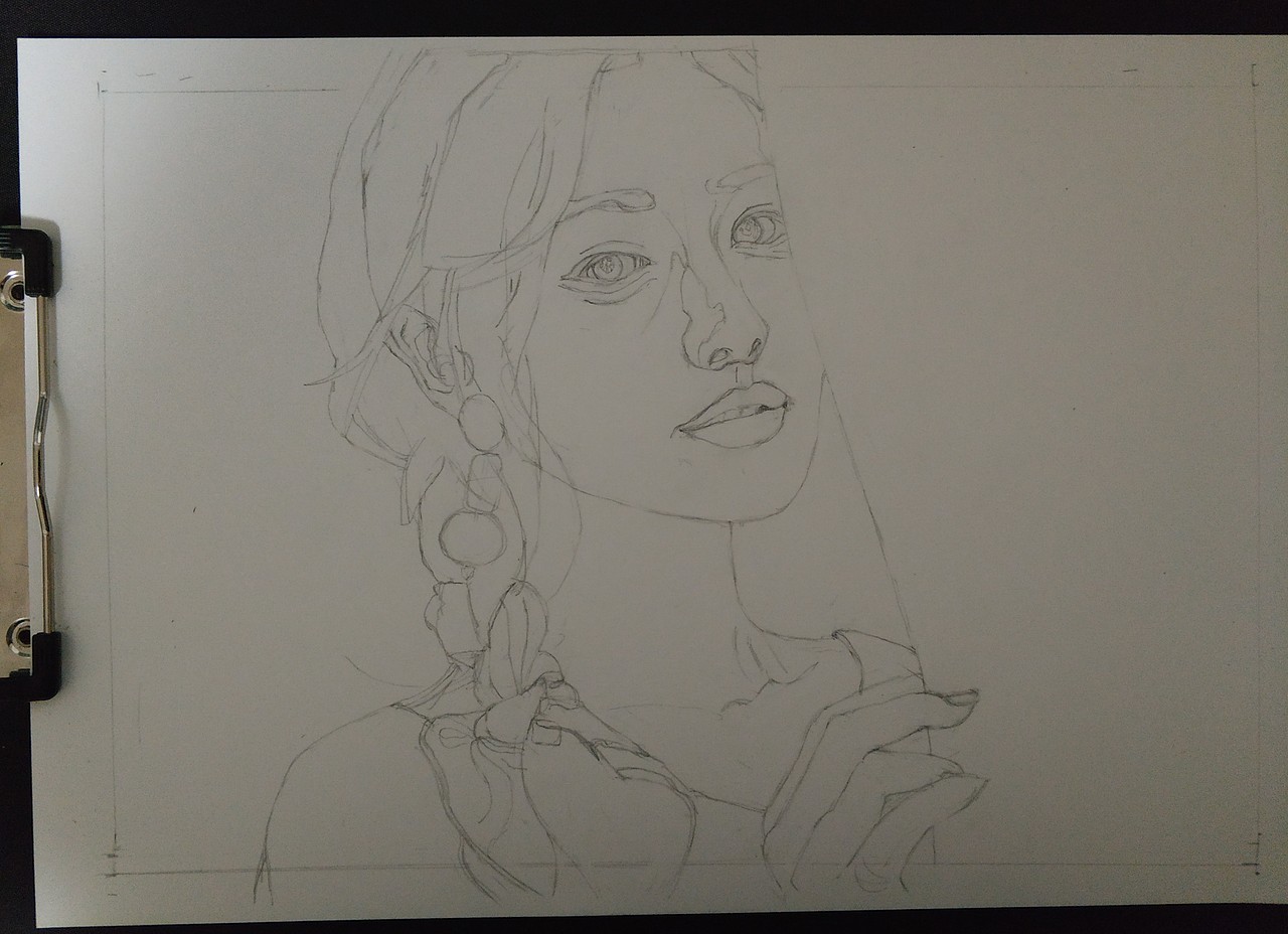 石原里美 彩铅人像