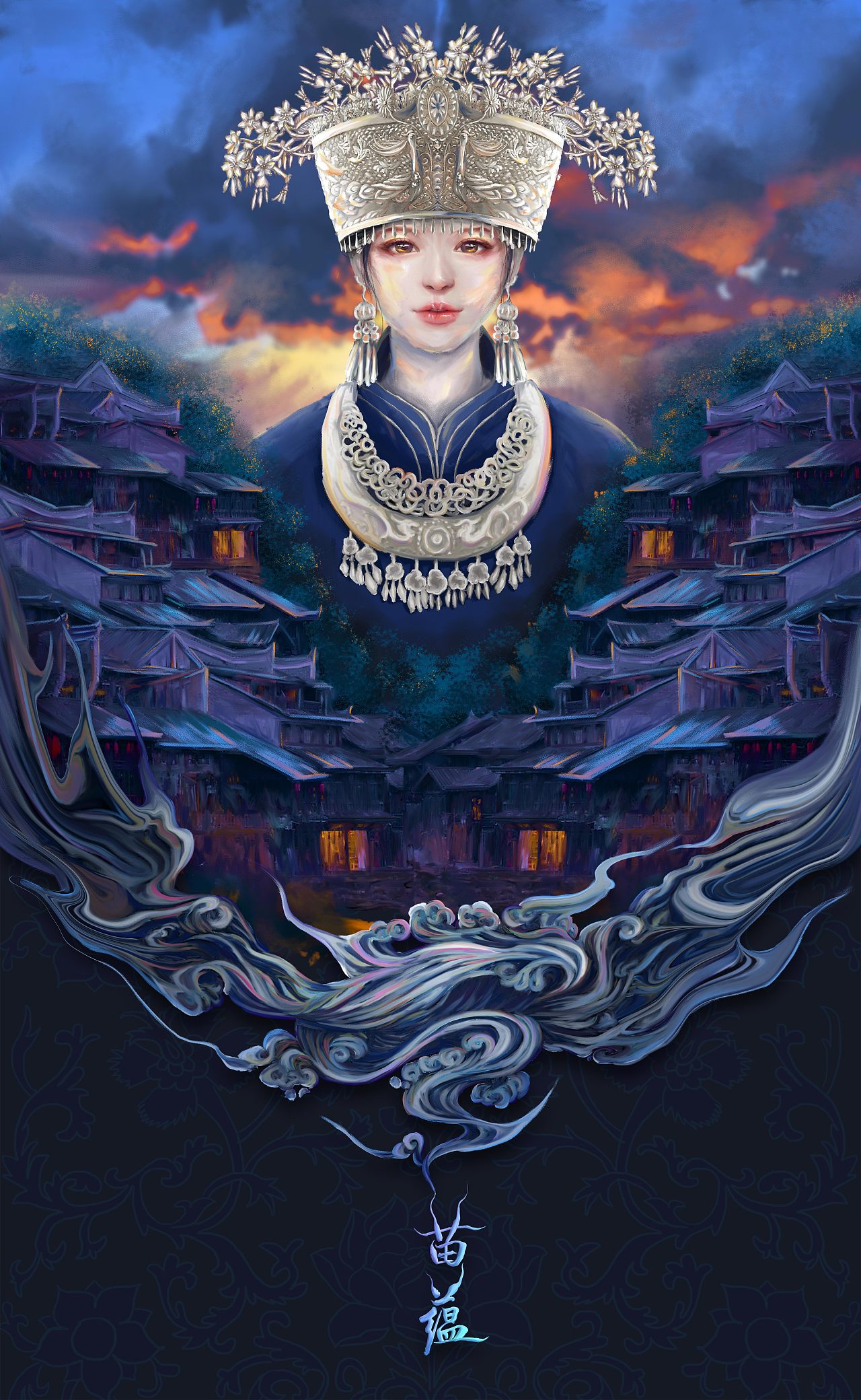 苗蕴|插画|艺术插画|amanda华_原创作品-站酷zcool