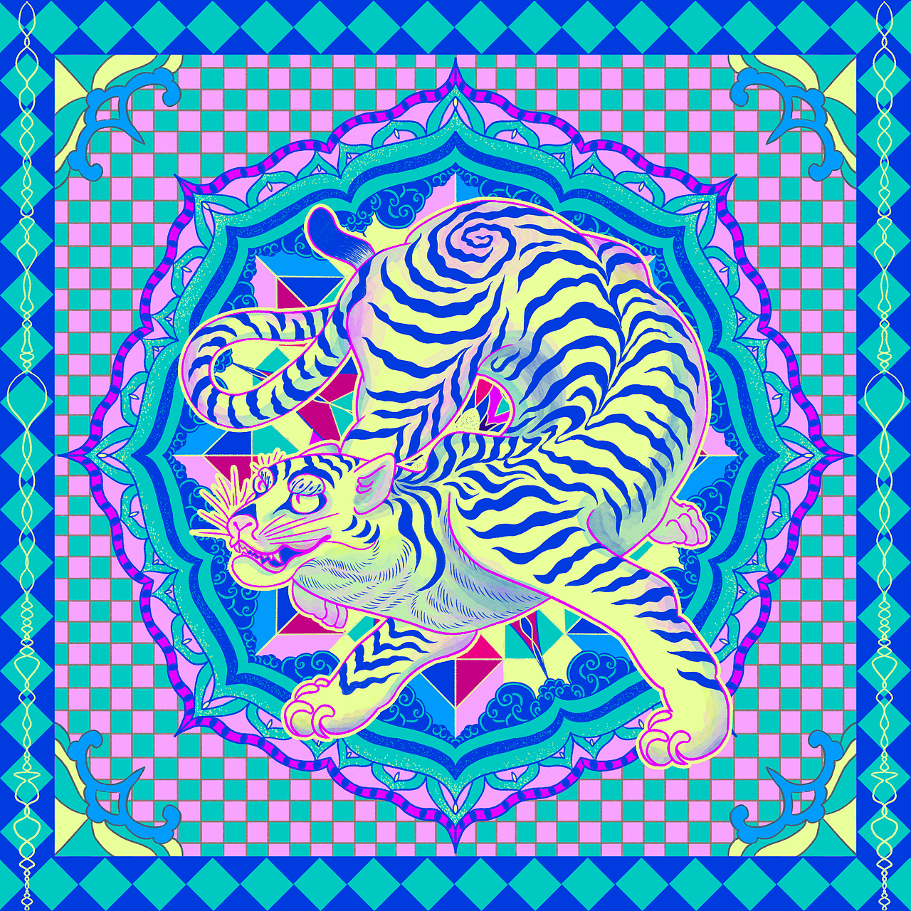 虎虎虎插画设计(一)——嘎罗商业插画课程小结(图ZMjgwMjAwMTA4) - 商业插画 - 站酷设计师熊崽崽崽崽子原创素材 - 站酷ZCOOL