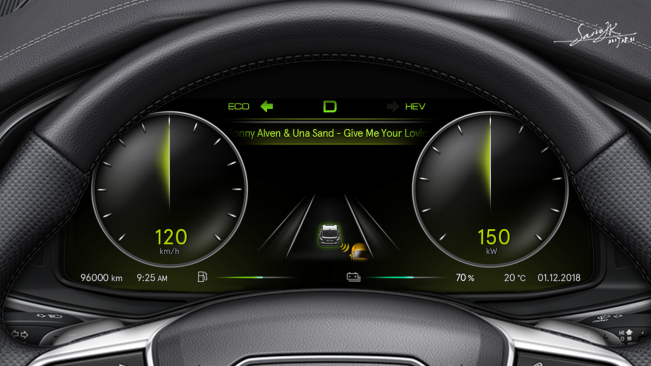 汽车全液晶智能仪表07