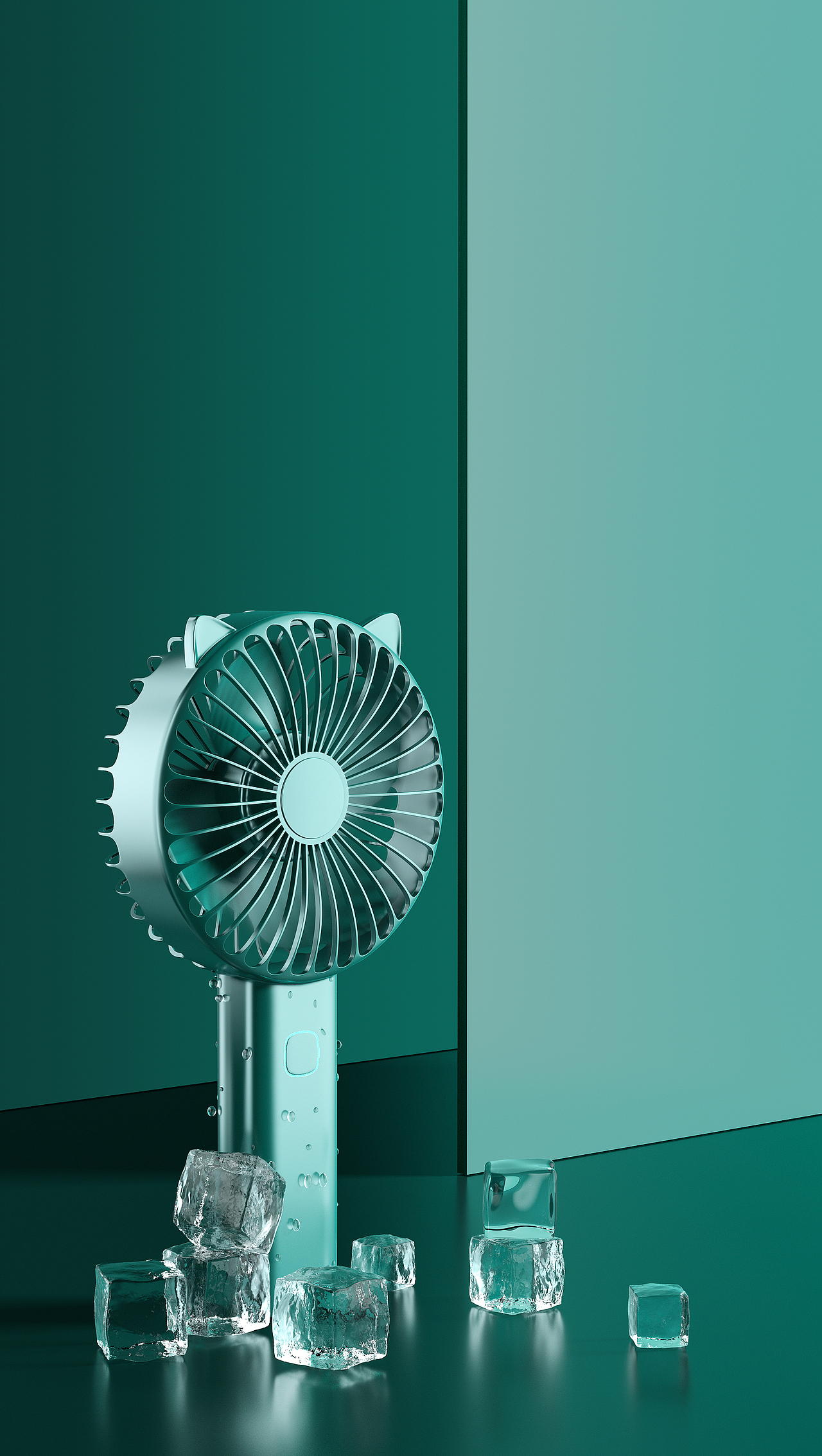 小风扇C4D建模RS渲染练习作品