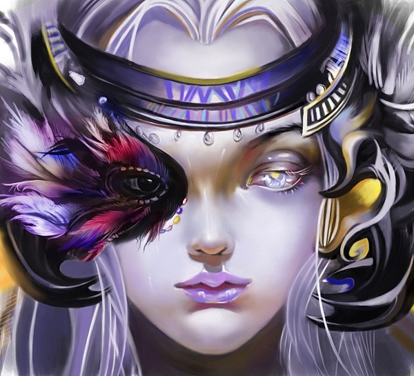 美女头像（图ZMjIzMzI1MzIw） - 商业插画 - 站酷设计师神笔马良12原创素材 - 站酷ZCOOL