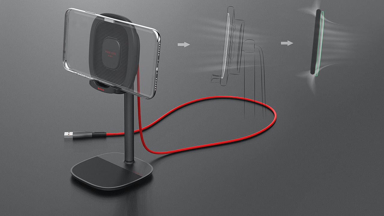 主动散热手机游戏支架