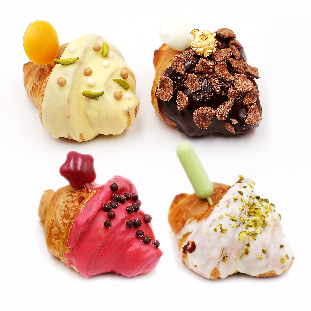 小甜心可颂蛋糕拍摄