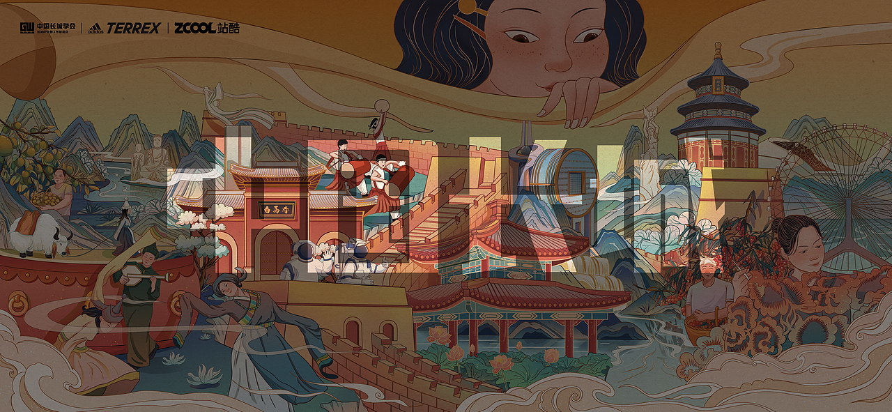 长城-传承（图ZMjc2NDQ2ODMy） - 图案 - 站酷设计师CC_LING_原创素材 - 站酷ZCOOL